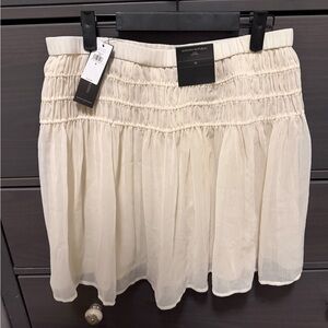 Banana Republic Ivory A-Line Skirt